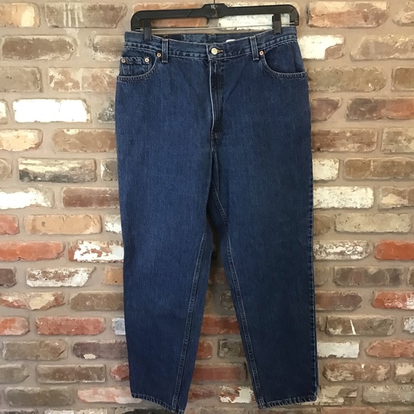 LEVI'S Women's Vtg 2006 550 Blue Relaxed Fit Tapered leg High Rise Mom Jeans 16 - Picture 2 of 6